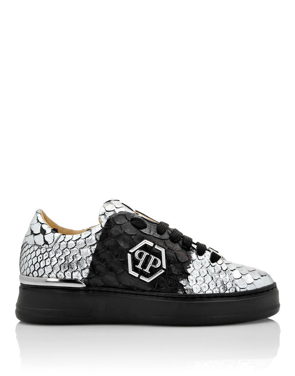 Python Lo-Top Sneakers black/silver