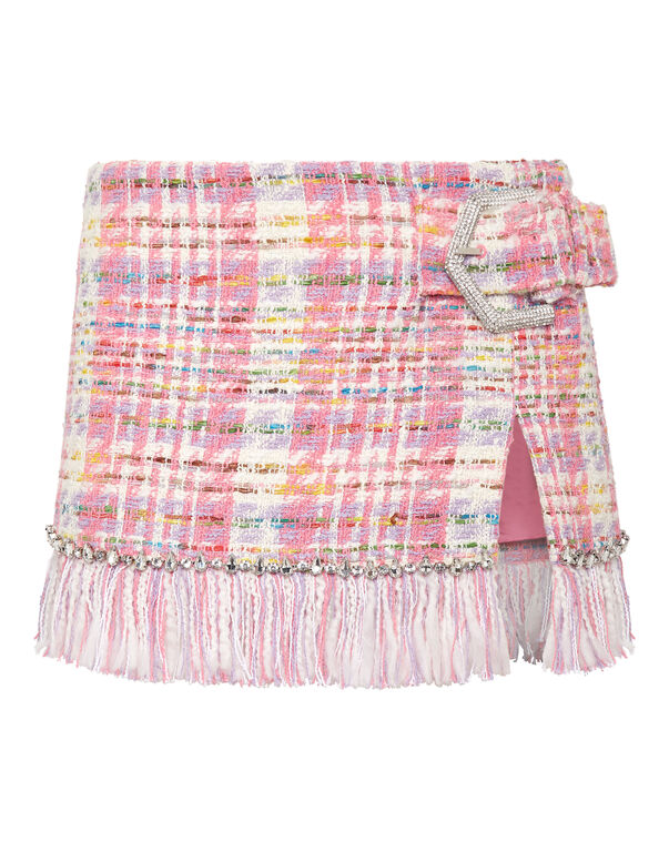Mini Skirt Tweed rose / pink