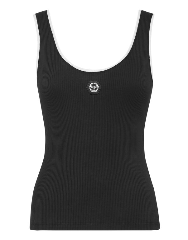 Tank top Rib black