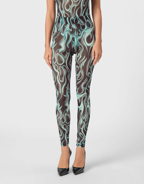 Tulle Leggings Flame black